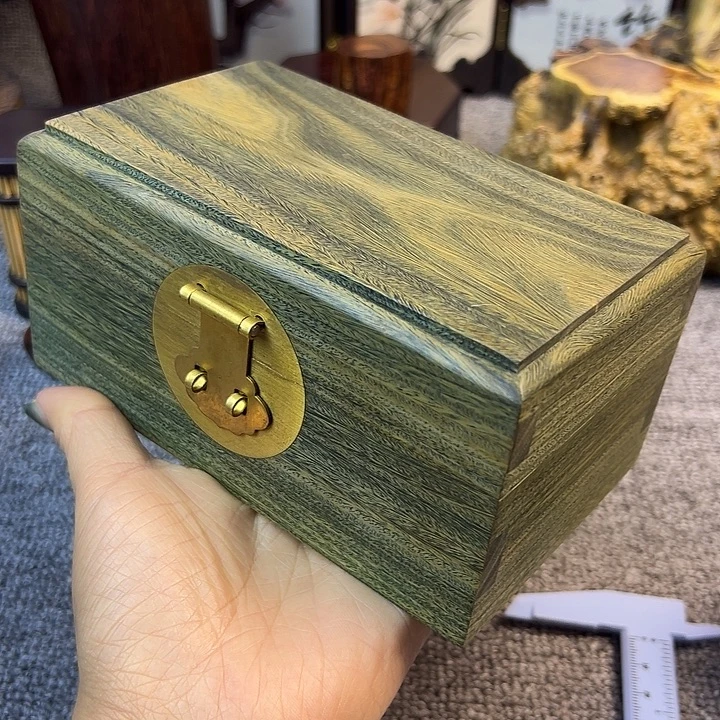 维腊木（绿檀）首饰收纳盒