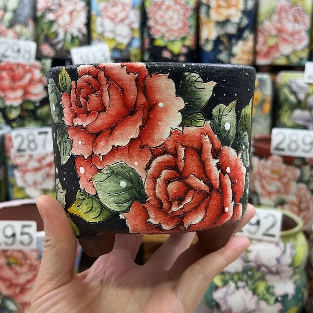 景德镇陶瓷花盆景德镇陶瓷花盆