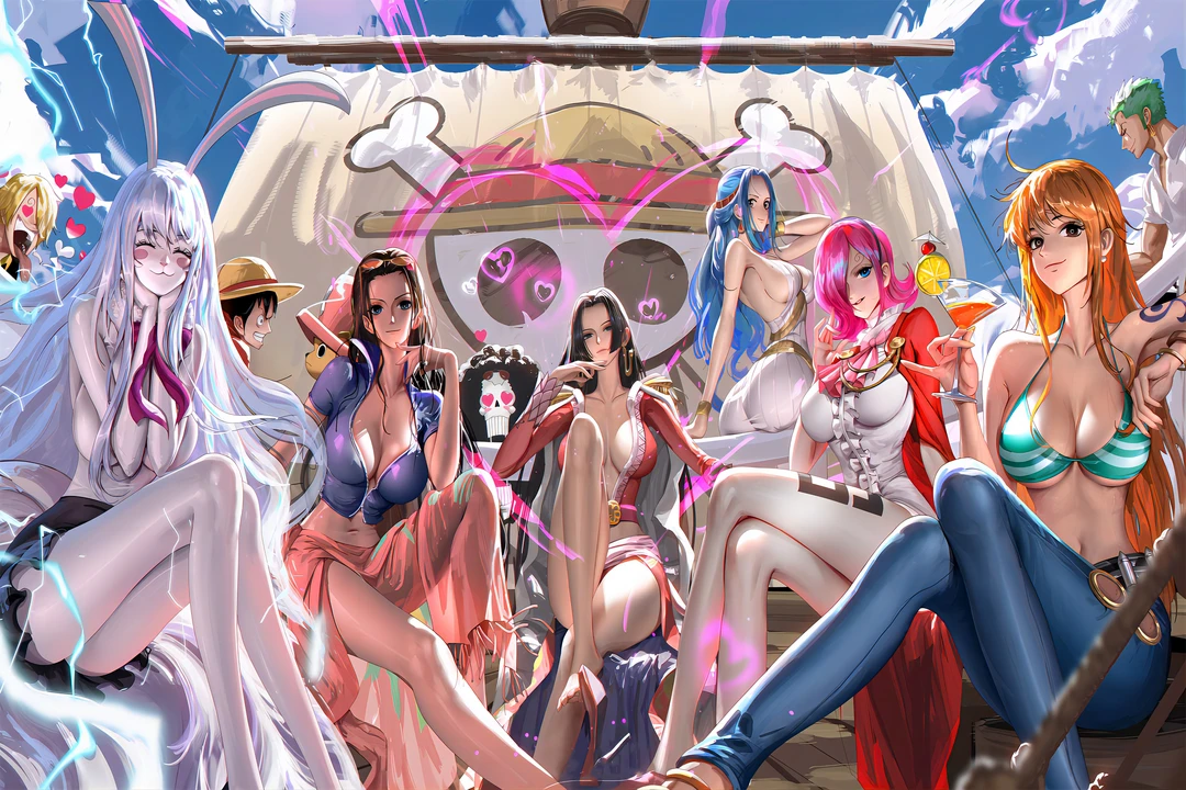 （老司机款）动漫女神大乱斗 亚克力水晶砖冰箱贴9*6*1cm 多拍多送