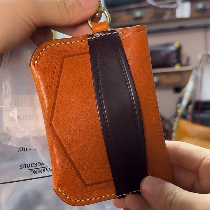 头层牛皮牛皮太阳家卡包