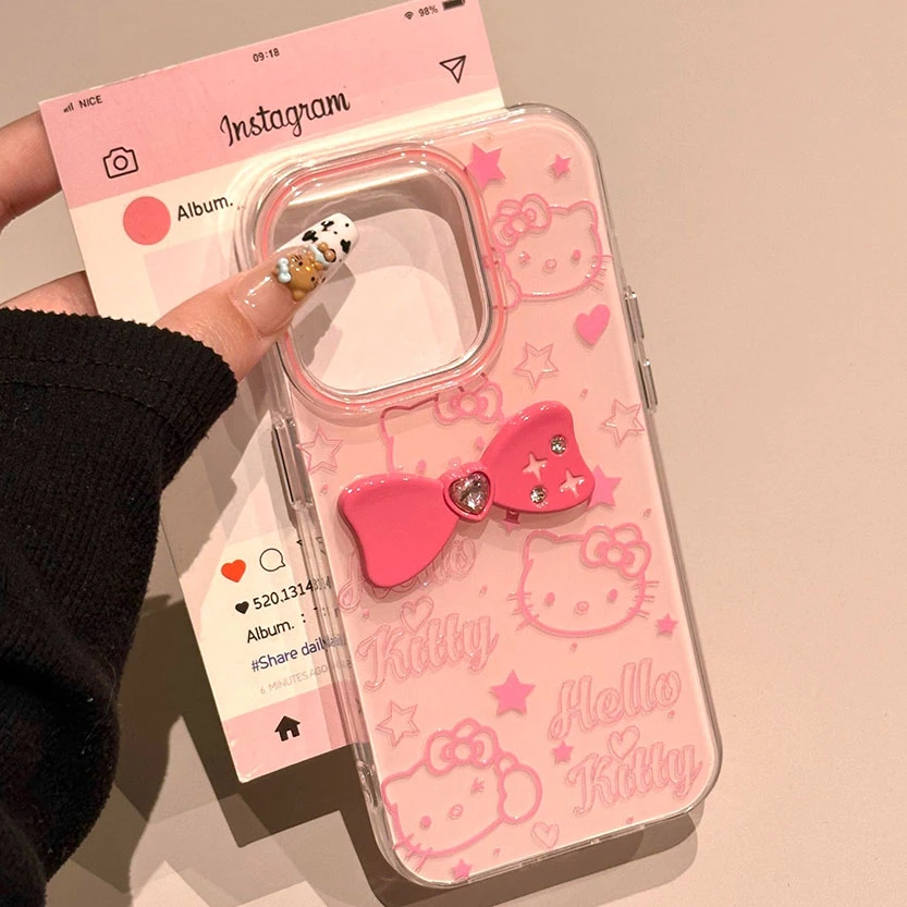 星星凯蒂适用华为mate60苹果oppo小米15/14/13pro防摔vivo手机壳