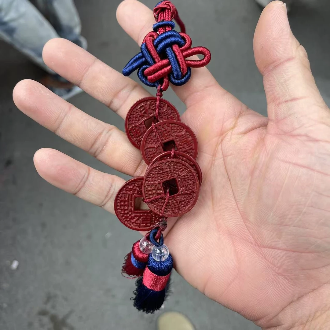 天然辰砂 五路财神挂件/多样性发一件