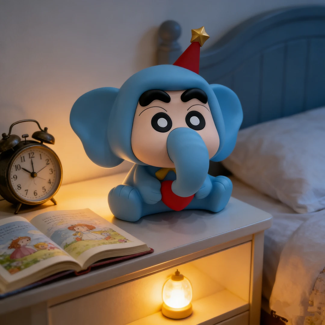 32cm大象蜡笔小新动漫潮玩手办创意摆件系列装饰可爱桌面精致礼物