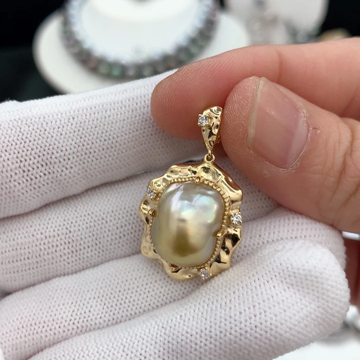 海水珍珠裸珠未镶嵌小***柔