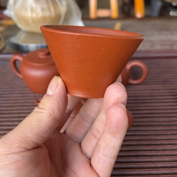 紫砂茶壶赵庄朱泥、全手工