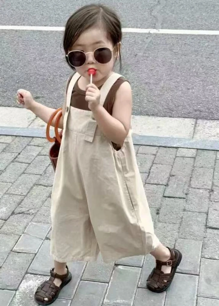 背带套装韩版女童夏季薄款新款时髦洋气衣服宝宝夏装