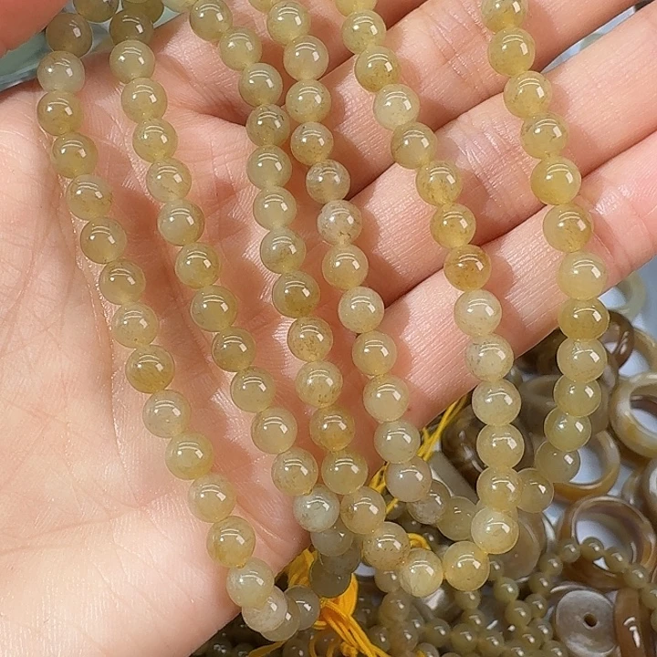 和田玉（糖玉）未镶嵌颈饰6mm