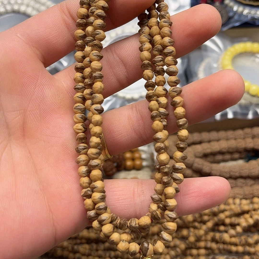 菩提手串/手链35-精品粉皮红芽口5m左右