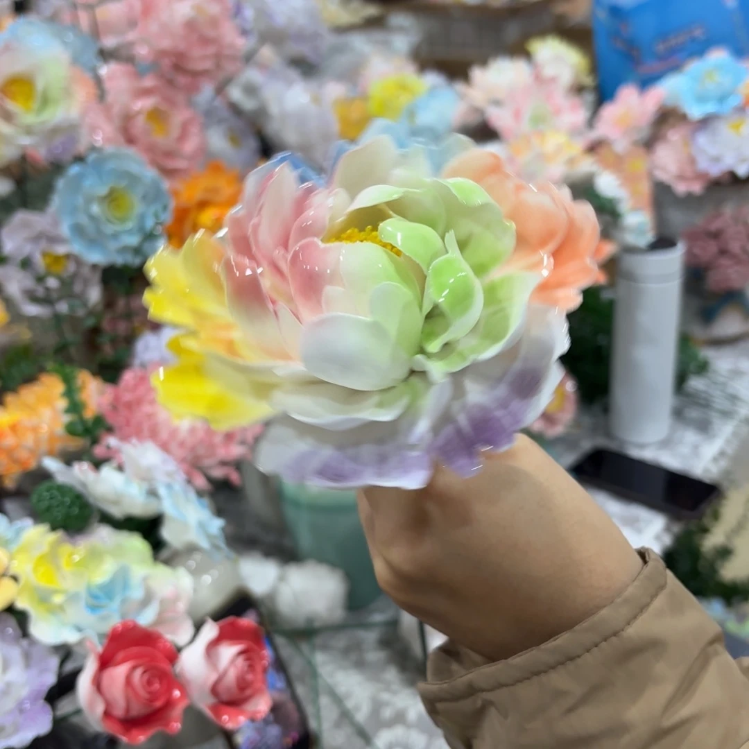 陶瓷花，拍满20发货，退款拉黑