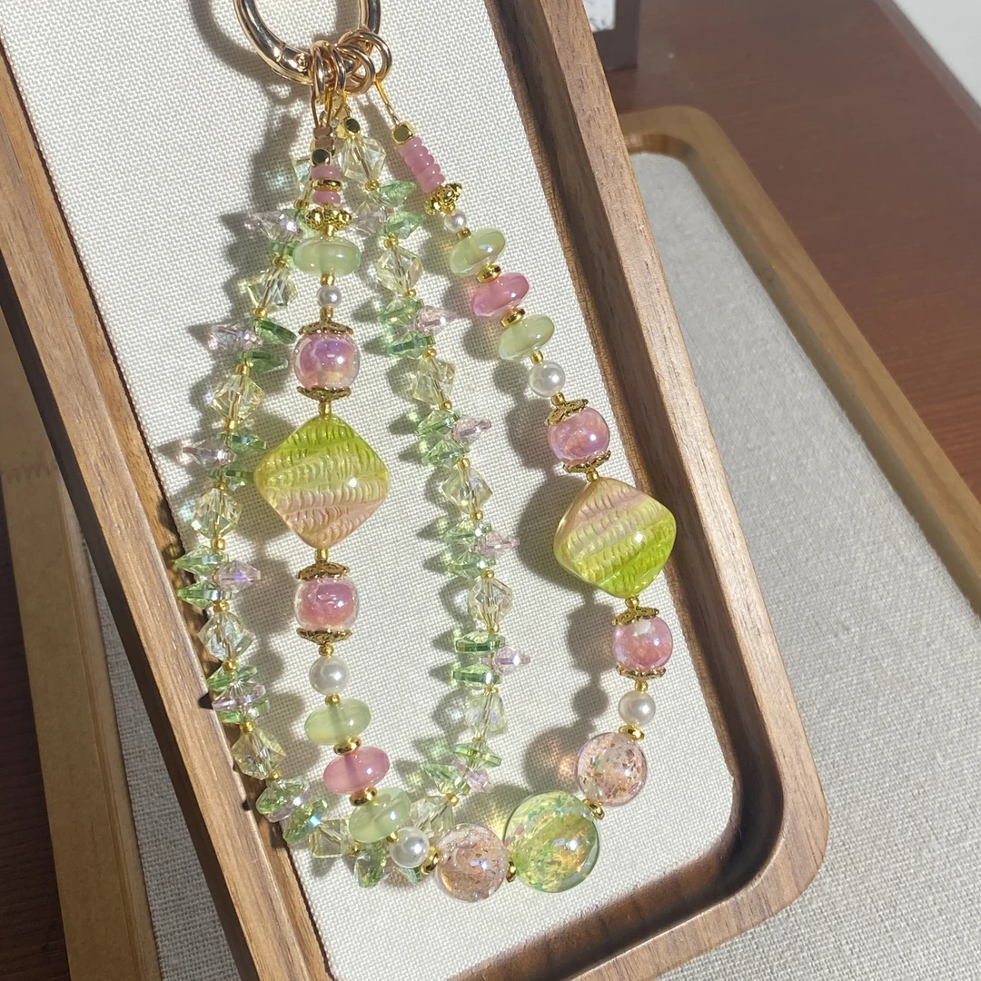 1893编码手机挂件创意手机链原创手工diy挂件挂链时尚彩色