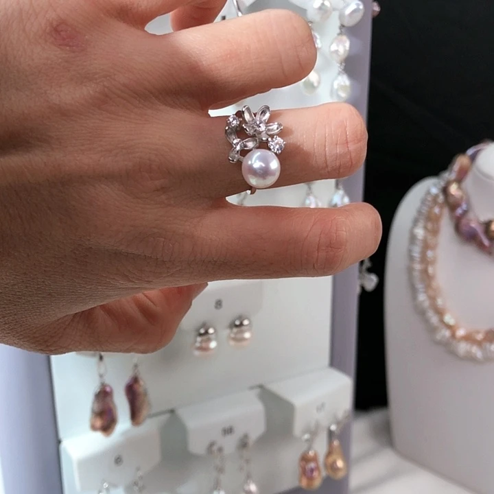 淡水珍珠项链银S925镶嵌小**?