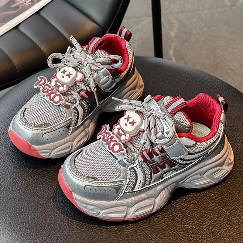 舒适优选女童鞋子2025春季新款儿童防滑软底跑步运动鞋中大童休闲