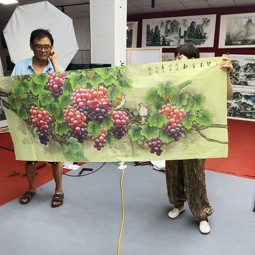 横款葡萄 180/70工笔画