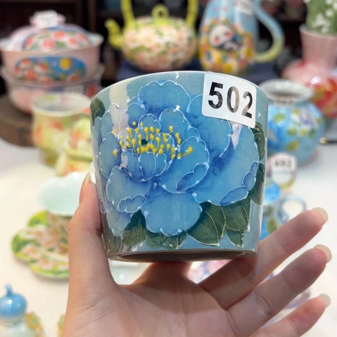 景德镇手绘高温釉下彩陶瓷茶具