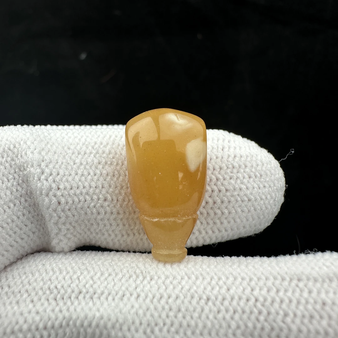 B4418天然原矿蜜蜡瑕疵特价三通10mm支持复检