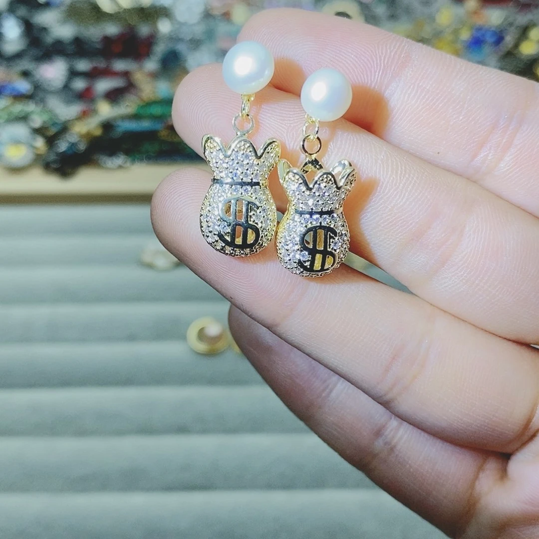 【闪购商品】托帕石耳饰银S925镶嵌