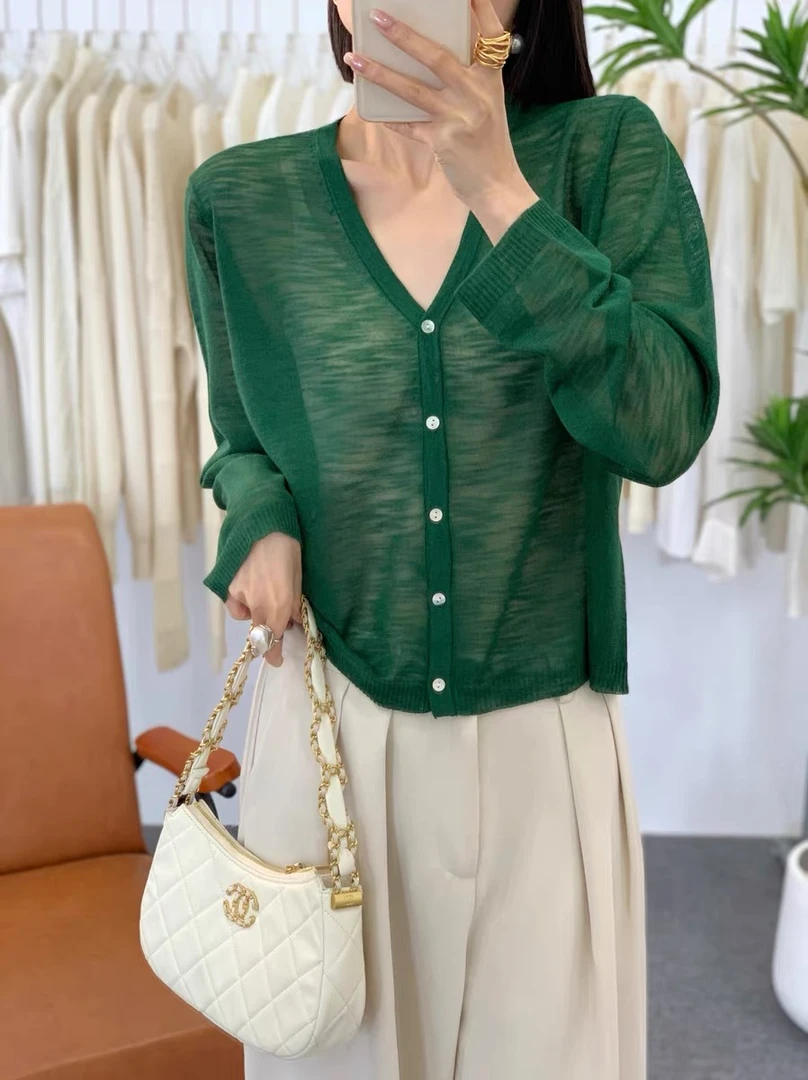 静姐  新款连帽宽松百搭休闲针织衫 25190女士