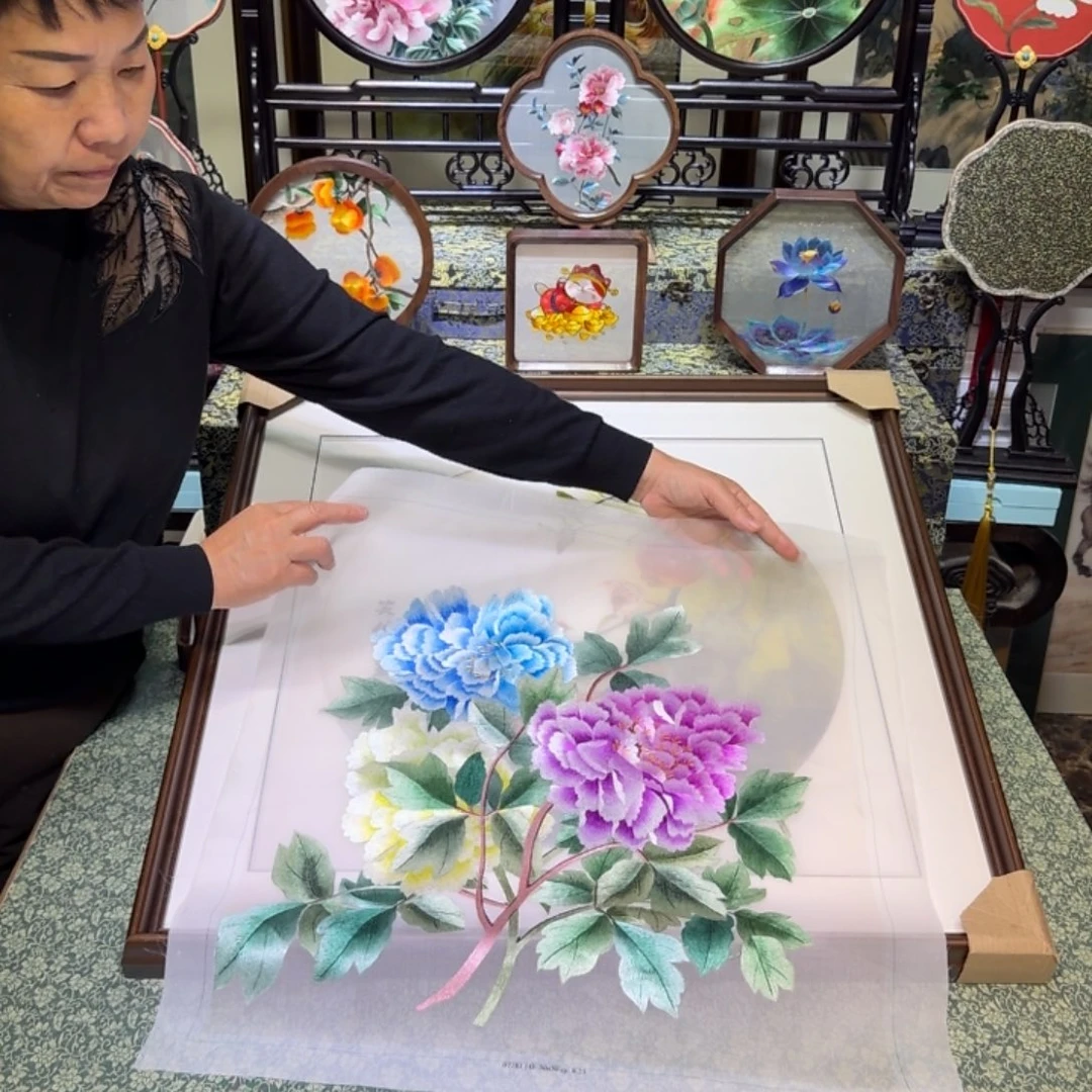 刺绣手工苏绣工艺制作技艺精湛