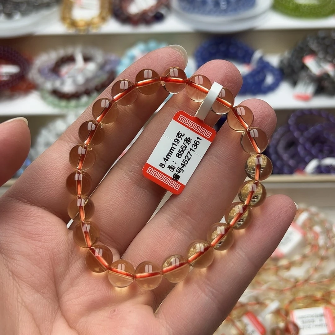 黄晶手链未镶嵌小小暴力黄