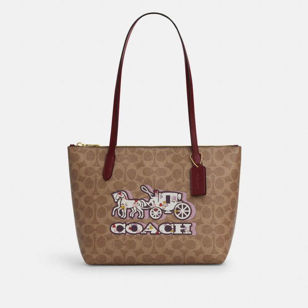 COACH/蔻驰FIONA女士马车标识手提单肩包托特包 CX587 香港直发