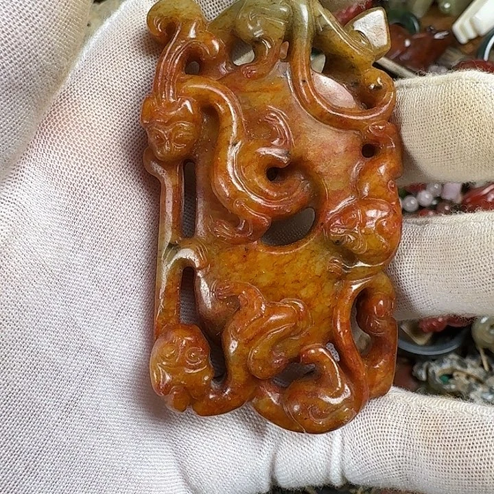 和田玉未镶嵌挂件