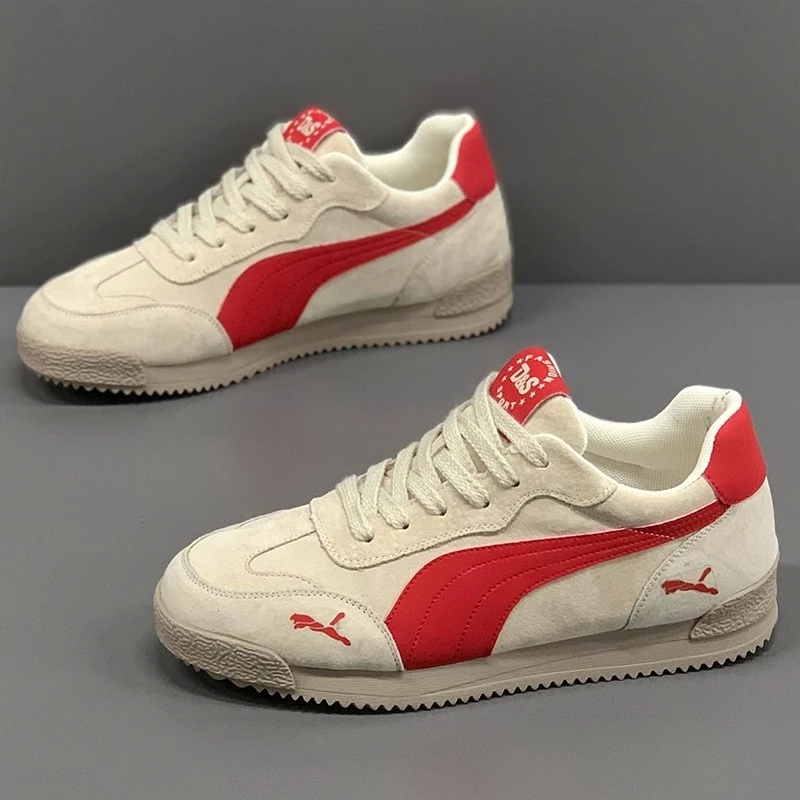 男鞋2025秋季新款阿甘鞋时尚板鞋轻便软底运动休闲德训鞋子男潮鞋