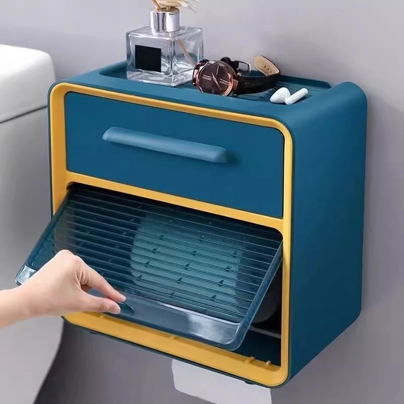 卫生间厕纸盒2025新款马桶旁抽纸纸巾盒卫生卷纸盒厕所专用壁挂式