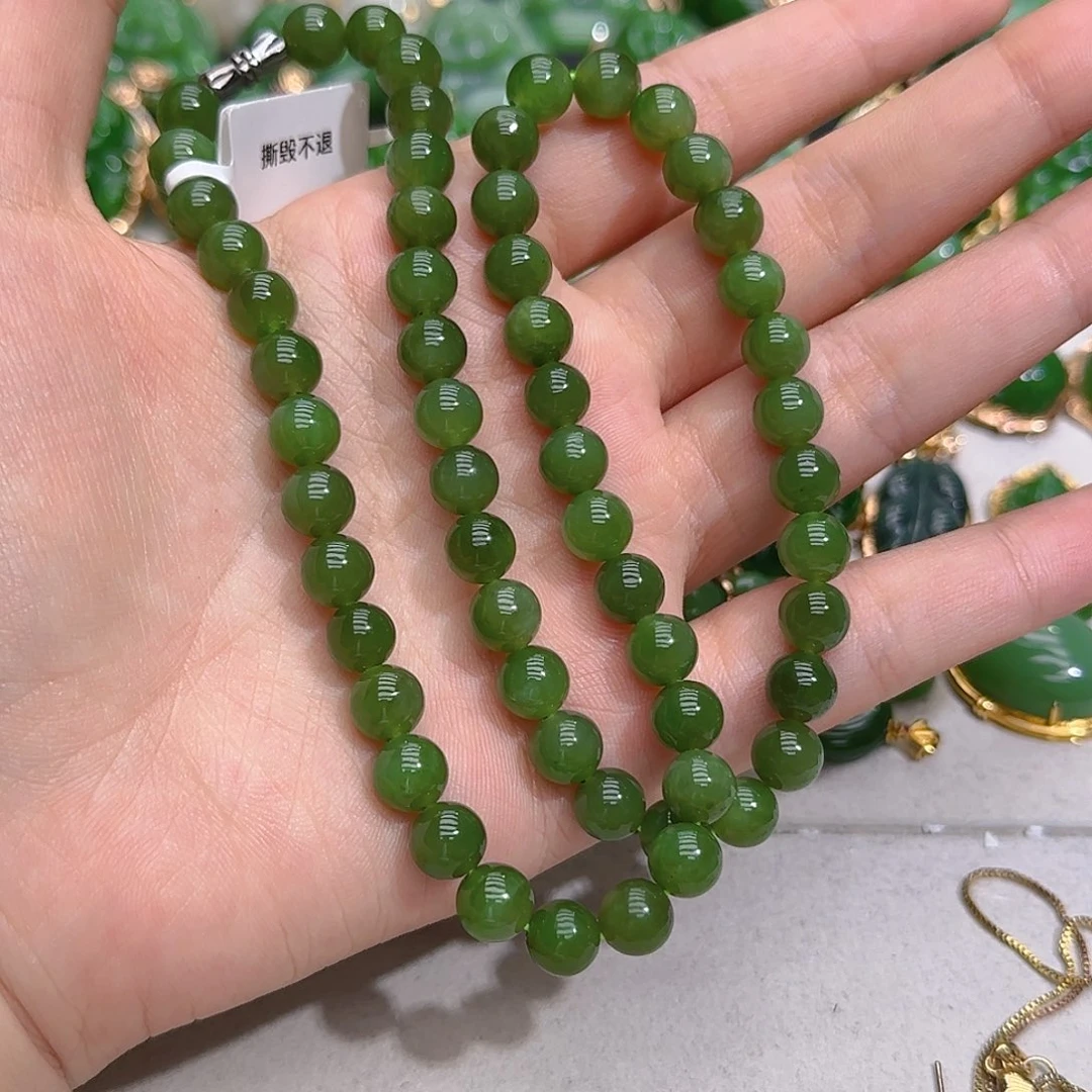 和田玉（碧玉）未镶嵌项链