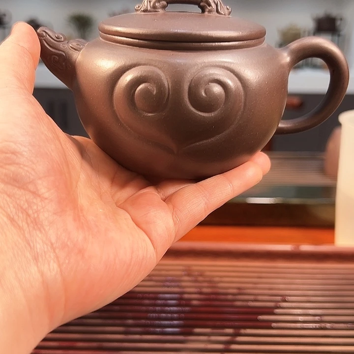 紫砂茶壶用****6双红汉鼓紫泥