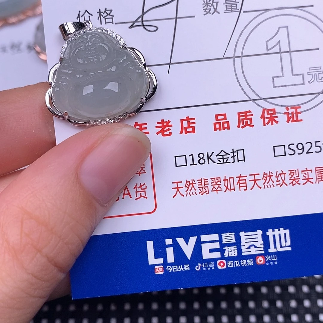 翡翠银S925镶嵌颈饰