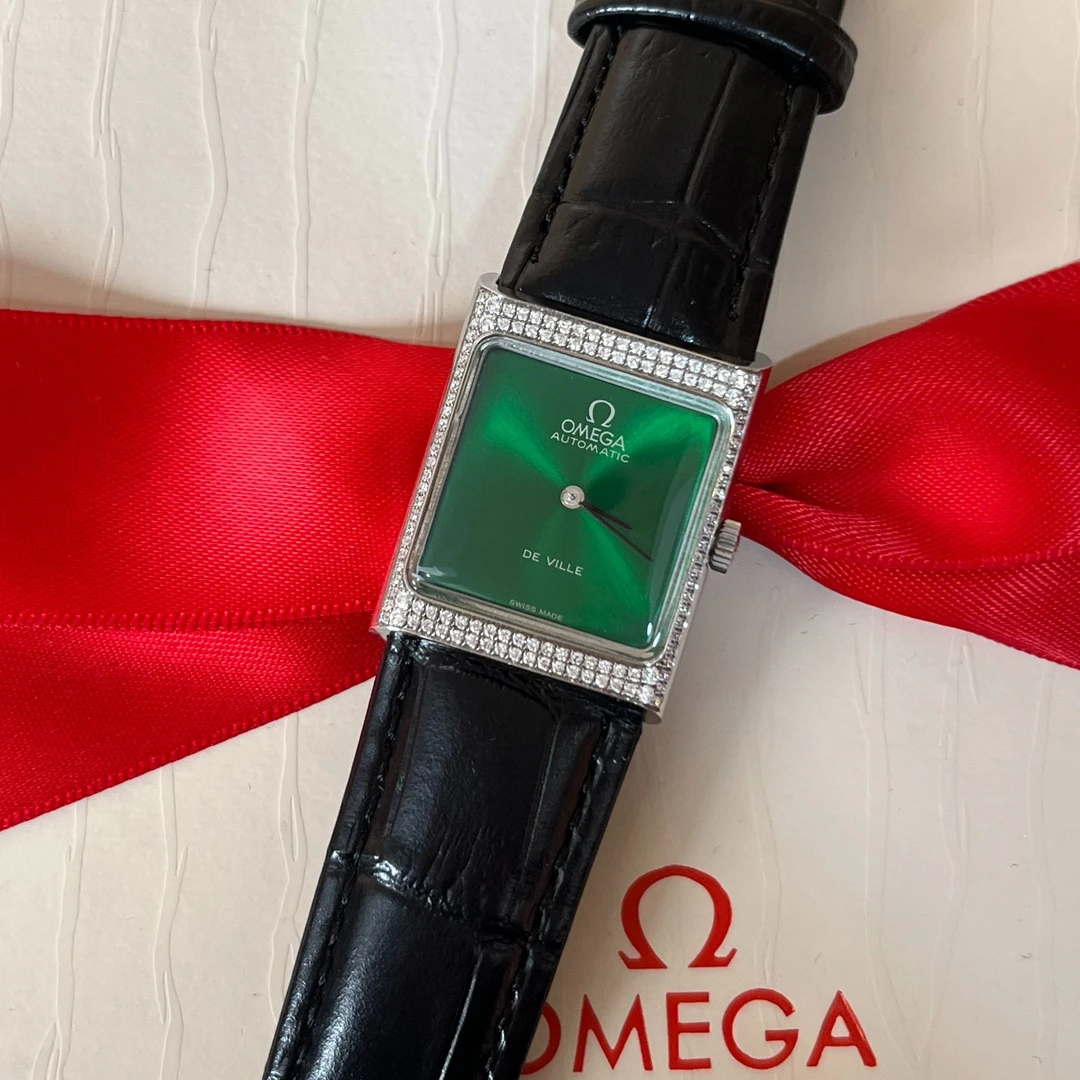 95新 Omega/欧米茄 23*27mm自动机械WTV3105碟飞后钻瑞士名表