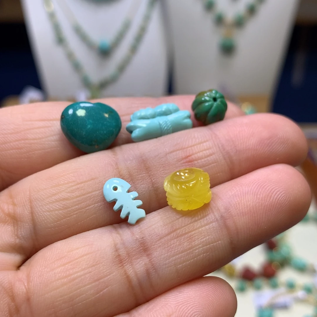 绿松石未镶嵌配饰