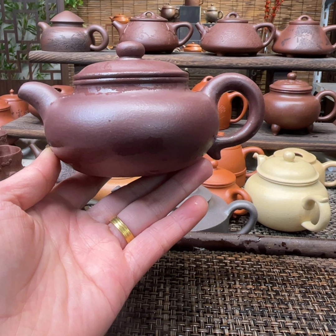 紫砂茶壶宜兴原矿紫砂手工制全240