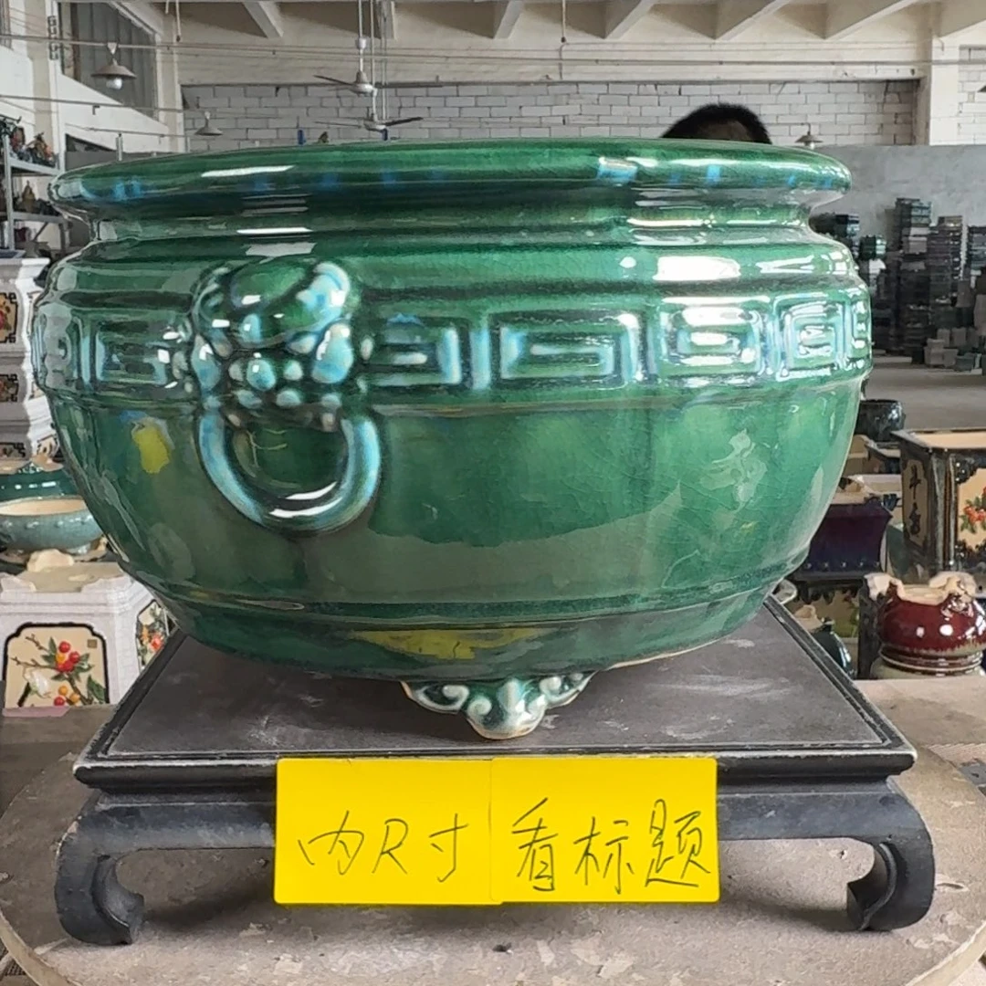 用***1。一风堂石湾花盆 瑕疵 内27*17