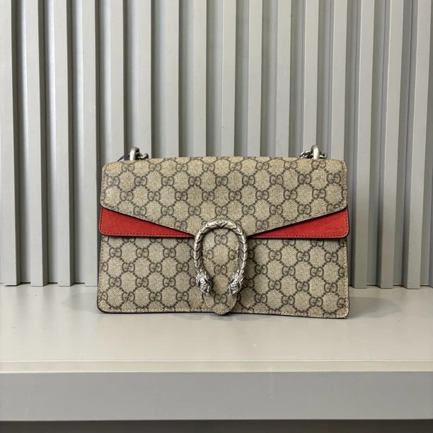 95新 GUCCI/古驰 兔兔奢/古驰酒神斜挎包/2250107003