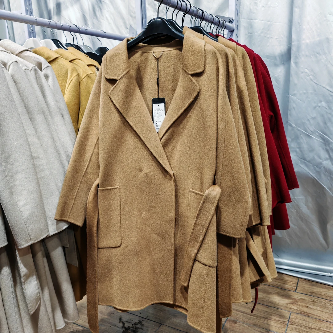 羊毛大衣腰带浴袍中长款  141