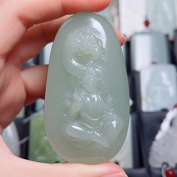 和田玉未镶嵌挂件