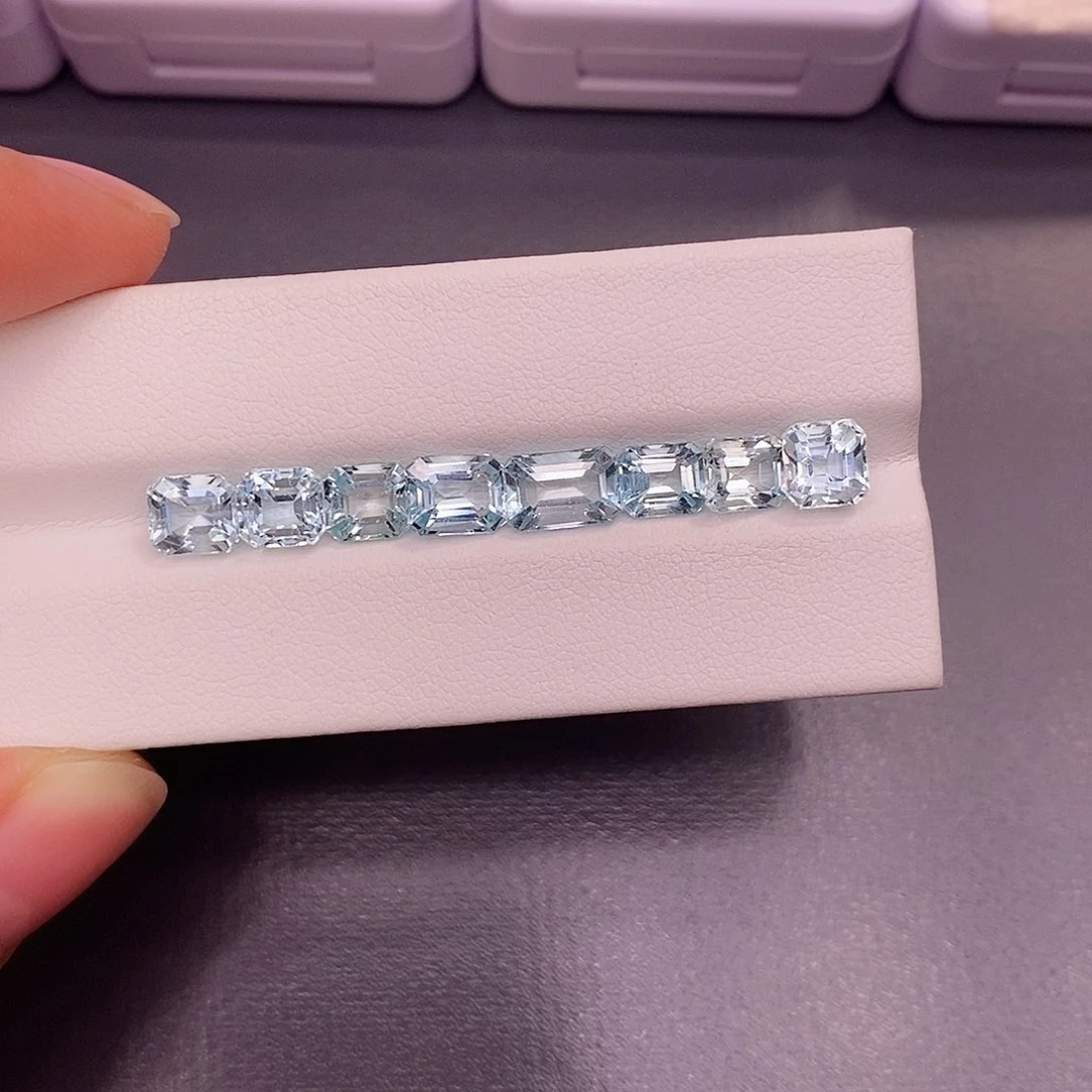 裸石海蓝宝石180一克拉，仅供展示，挑好上定向