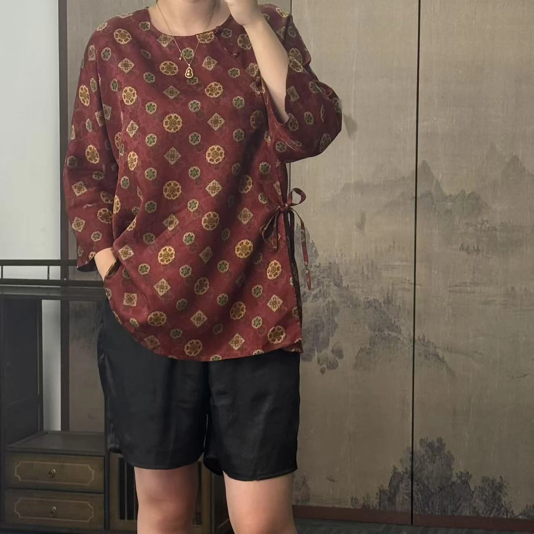 100桑蚕丝！红宝相毛衫