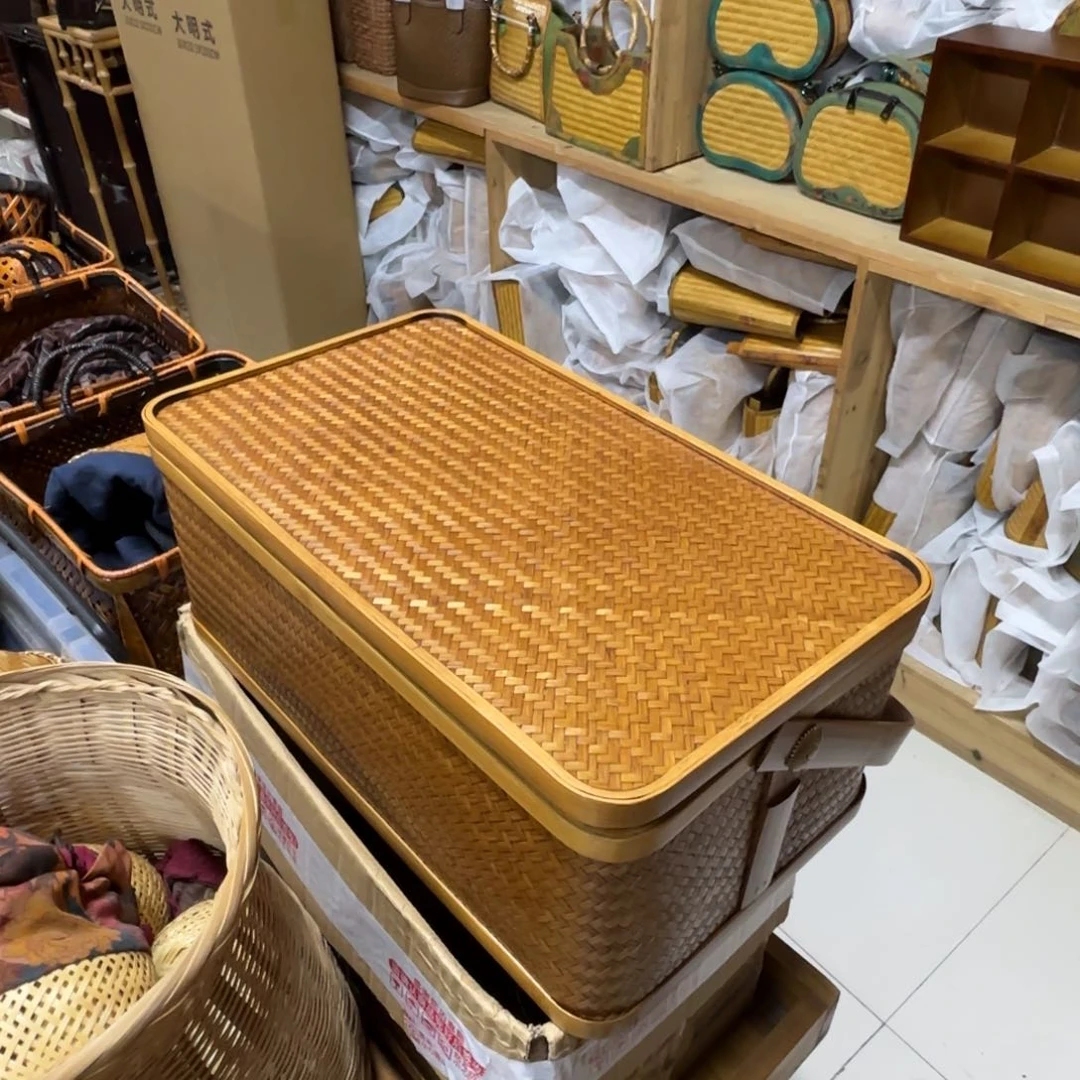 带内衬的竹篮子包邮298