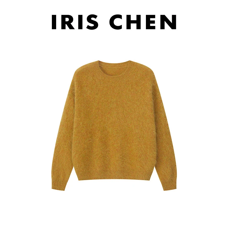 【现货】IRIS CHEN 梧桐 25冬“100绵羊毛双面拉绒220g”百搭针织衫