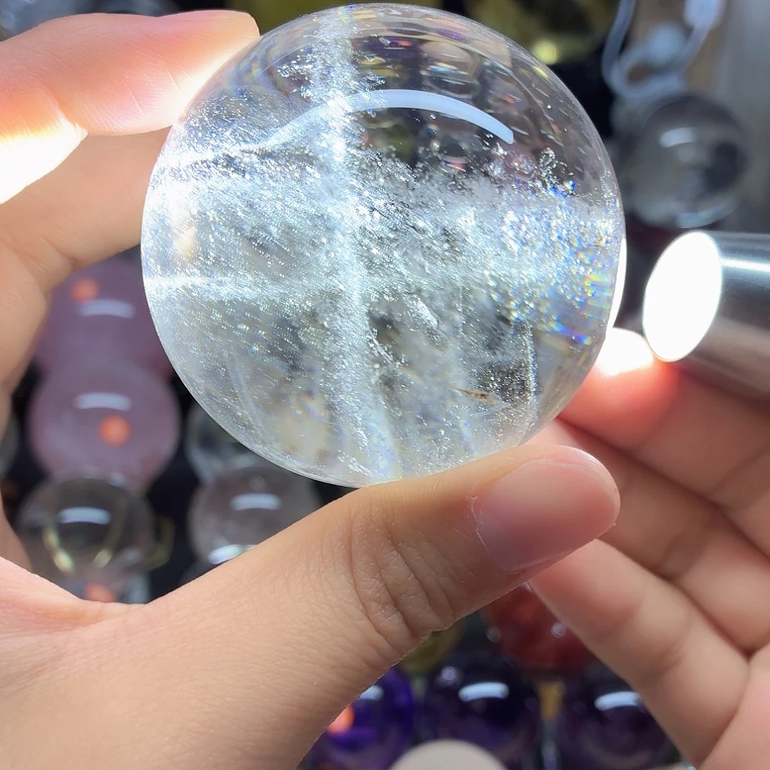 水晶珠宝半成品未镶嵌白水晶59微瑕