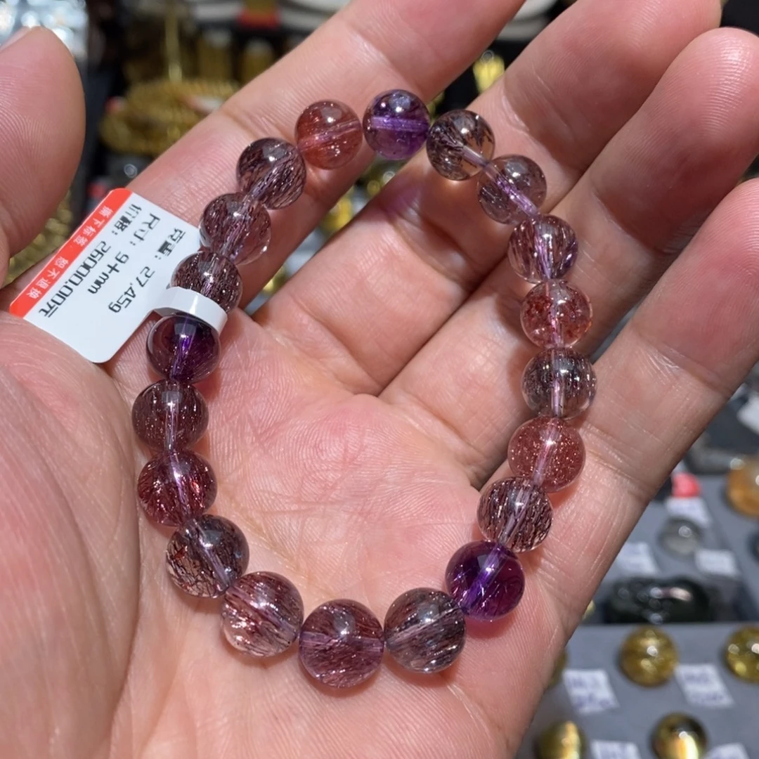 未镶嵌手链水晶玻璃体超七9➕