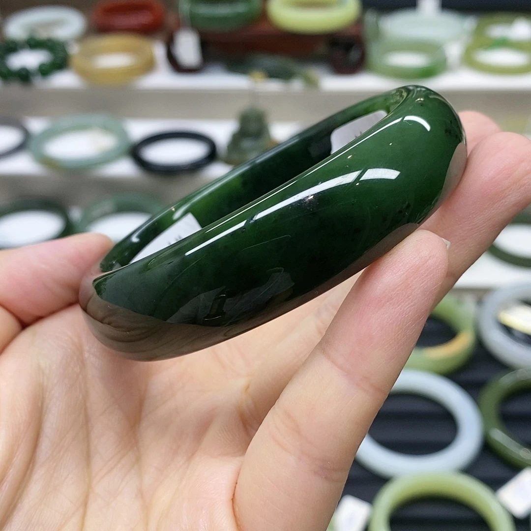 【闪购商品】和田玉（碧玉）手镯未镶嵌62