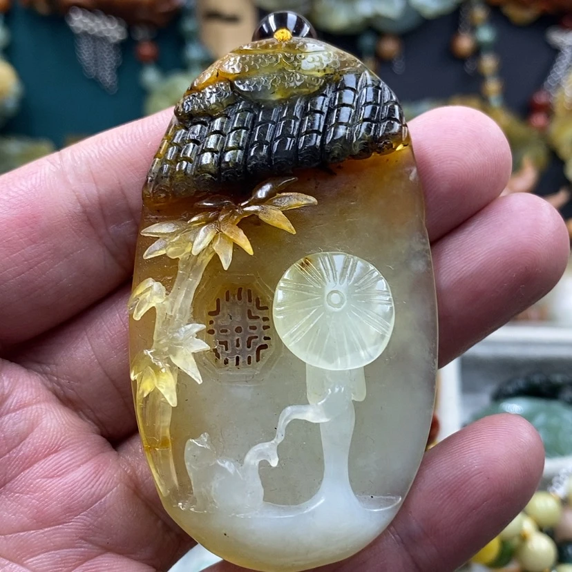 【闪购商品】未镶嵌蛇纹石玉吊坠