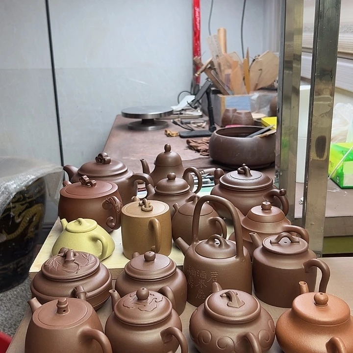 紫砂茶壶Z*H半手工制作如意