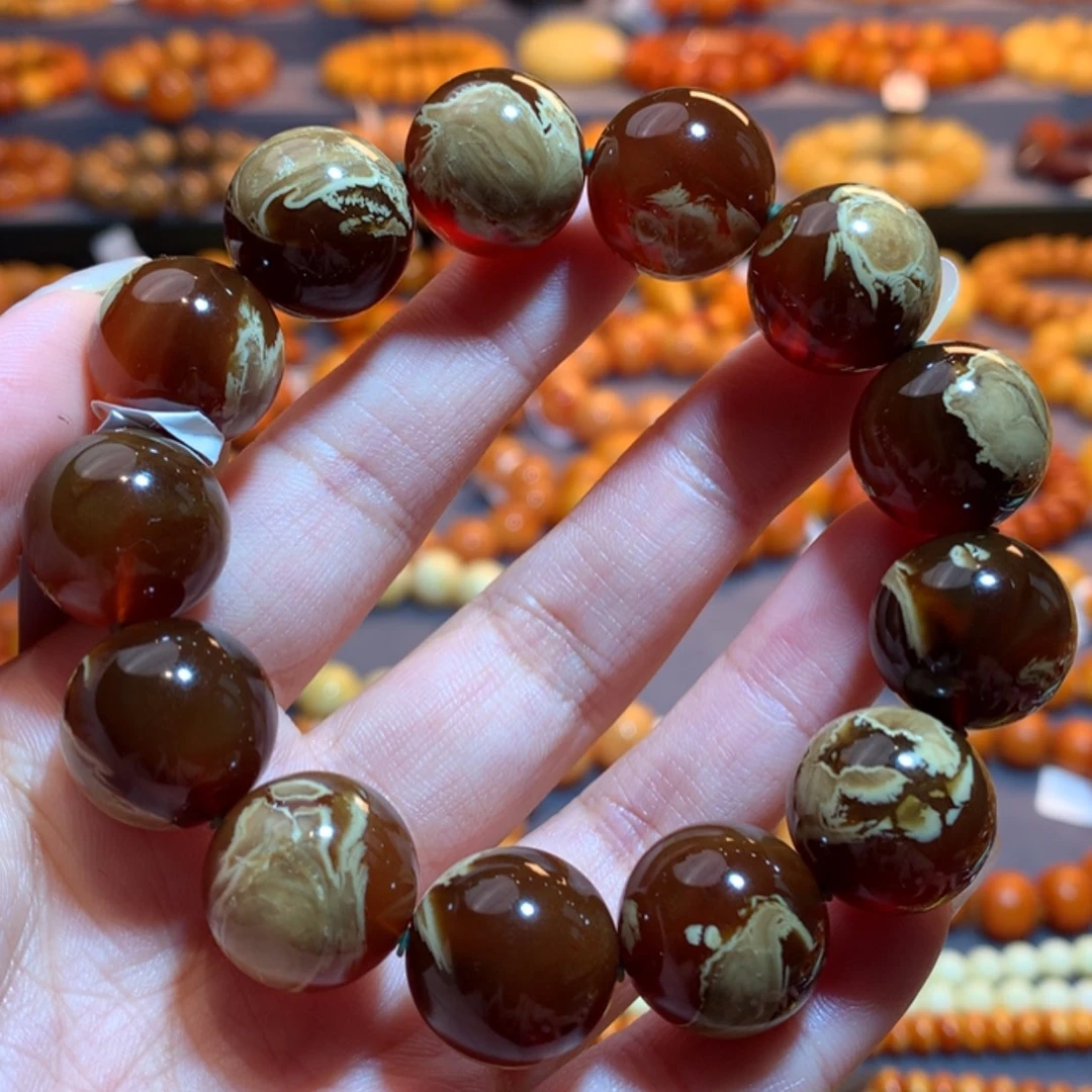 【闪购商品】手链琥珀（根珀）未镶嵌根珀手串