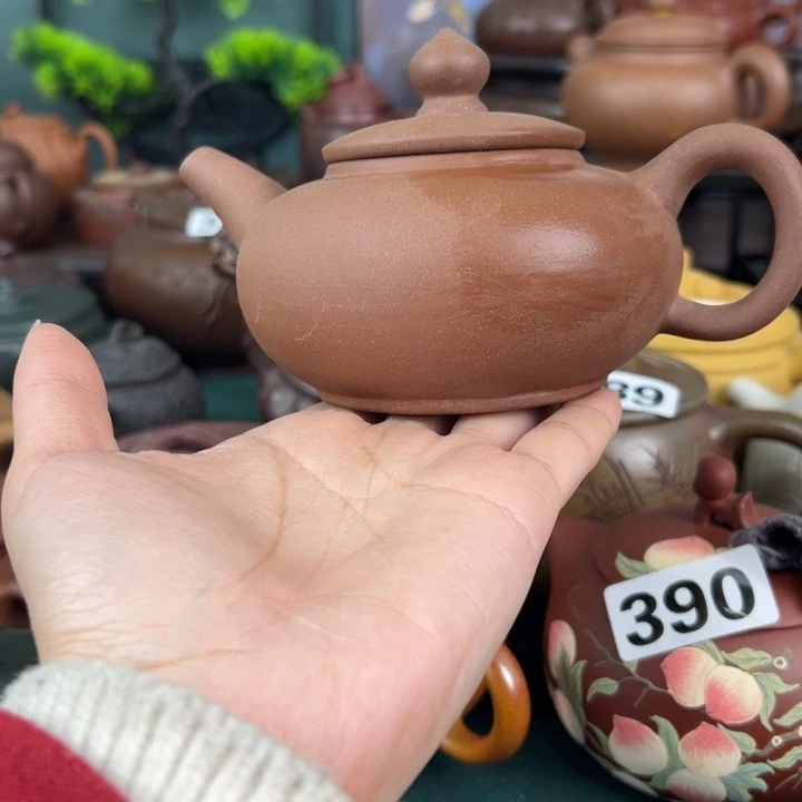 紫砂茶壶花泥晃盖