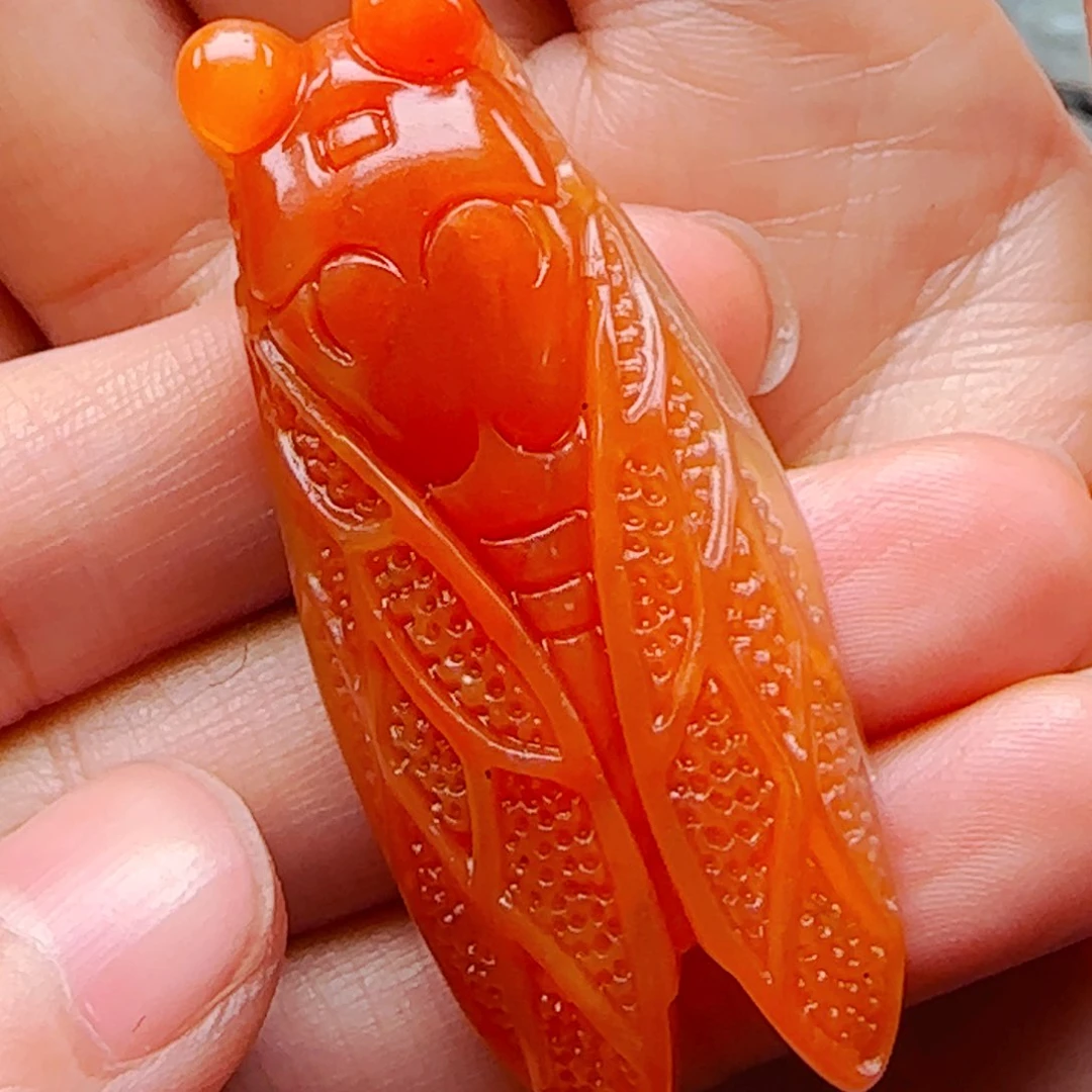 石英质玉（黄龙玉）1未镶嵌拈**笑