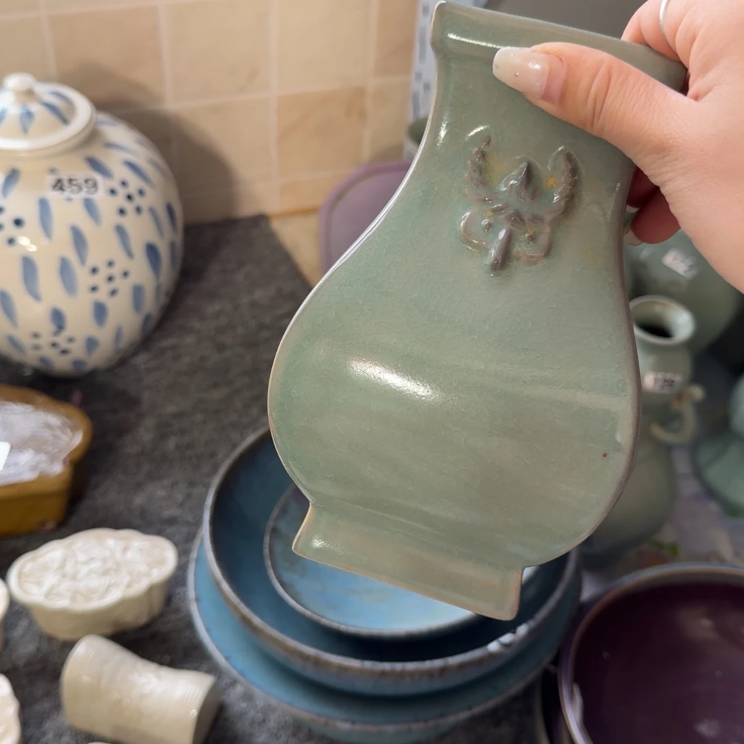 沉***默摆件哈哈哈哈哈汝窑哈哈